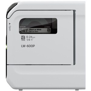 Epson LabelWorks LW-600P Desktop Thermal Transfer Printer - Monochrome - Portable - Label Print - USB - Bluetooth - 15 mm/