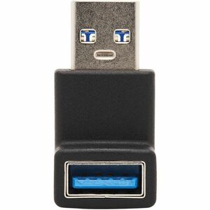 Eaton Tripp Lite Series USB 3.0 SuperSpeed Adapter - USB-A to USB-A, M/F, Up Angle, Black - 1 x Type A USB 3.0 USB Male - 