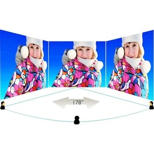 Monitor LCD Philips 221V8 558,8 mm (22") Class Full HD - 16:9 - Nero tessuto - 54,6 cm (21,5") Viewable - Vertical Alignme
