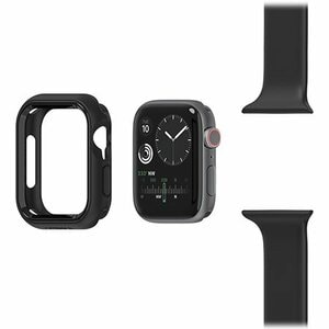 OtterBox Apple Watch 6/SE/5/4 44MM EXO Edge Case - For Apple Apple Watch - Black - Smooth - Crack Resistant, Scrape Resist