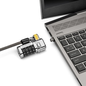 Kensington ClickSafe Universal Combination Laptop Lock - Master Coded - Combination Lock - Carbon Steel, Plastic - 5.91 ft