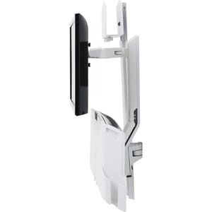 Ergotron StyleView Wall Mount for Keyboard, Monitor, Bar Code Scanner, Mouse, CPU, Wrist Rest, LCD Display - White - Heigh