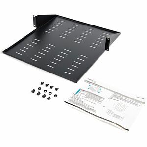 StarTech.com 2 Post Server Rack Shelf - Vented - Center Mount - Up to 75 lb. - 2 post Network Rack Shelf (CABSHF2POSTV2) -