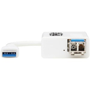 Eaton Tripp Lite Series USB 3.0 Singlemode Fiber Optic Transceiver Ethernet Adapter, 10/100/1000 Mbps, 1310nm, 5km, LC - U