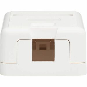 Tripp Lite series Surface-Mount Box for Keystone Jack - 1 Port, White - 1 x Total Number of Socket(s) - Surface Mount - Wh
