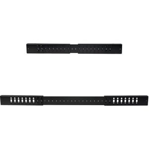 StarTech.com 4-Post 15U Mobile Open Frame Server Rack, 19" Network Rack with Casters, Rolling Rack for Computer/AV/Data/IT
