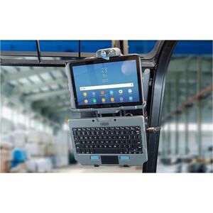 Tastiera Gamber-Johnson Lite Robusto - Cavo Connettività - USB Tipo A Interfaccia - TouchPad - Inglese (UK) - Gomma silico