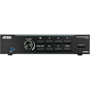 ATEN VP2120 Video Switchbox - Cable - 1920 x 1080 - Twisted Pair - 1 Input Device - 2 Display - Display, Tablet, Notebook,