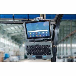 Gamber-Johnson Rugged Keyboard - Cable Connectivity - USB Type A Interface - TouchPad - French - Industrial Silicon Rubber