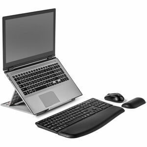 Kensington SmartFit Height Adjustable Notebook Stand - Up to 43.2 cm (17") Screen Support - Grey - For Notebook, Home - Ad