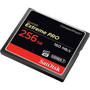 SanDisk Extreme PRO 256 GB CompactFlash - 160 MB/s Read - 140 MB/s Write