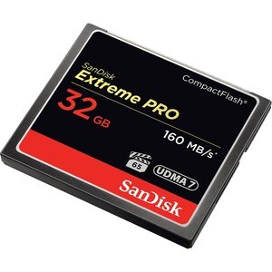 SanDisk Extreme PRO 32 GB CompactFlash - 160 MB/s Read - 150 MB/s Write