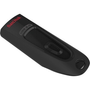 SanDisk Ultra 64 GB USB 3.0 Type A Flash Drive - Red - 128-bit AES - 100 MB/s Read Speed