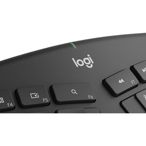Logitech ERGO K860 Tastatur - Kabellos Konnektivität - USB Schnittstelle - Deutsch - Graphit - Bluetooth/RF - 10 m - 2,40 