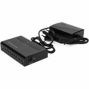 AddOn Transceiver/Media Converter - TAA Compliant - 1 Port(s) - 1 x Network (RJ-45) - Twisted Pair, Optical Fiber - Single
