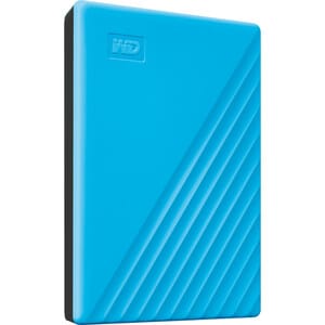 WD My Passport WDBPKJ0040BBL-WESN 4 TB Portable Hard Drive - External - Blue - USB 3.0 - 256-bit Encryption Standard - Retail