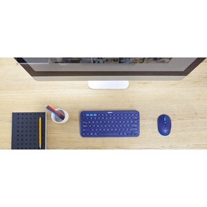 Logitech K380 Keyboard - Wireless Connectivity - Spanish - Rose - Bluetooth - 10 m - Tablet, Smartphone, iPhone, Apple TV 