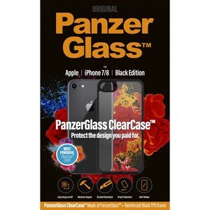 PanzerGlass ClearCase Case for Apple iPhone 7, iPhone 8 Smartphone - Honeycomb Pattern - Crystal Clear - Impact Resistant,