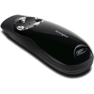 Kensington Presenter Expert Wireless with Green Laser - Black - Wireless - Radio Frequency - 2.40 GHz - Black - USB - 4 Bu