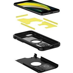 Spigen Tough Armor Case for Apple iPhone SE Smartphone - Black - OEM - Drop Resistant, Impact Resistant - Thermoplastic Po