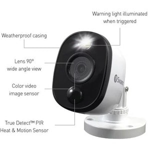 Swann PRO-1080MSFB 2 Megapixel HD Surveillance Camera - Bullet - 30 m - 1920 x 1080 - Wall Mount - Google Assistant Supported