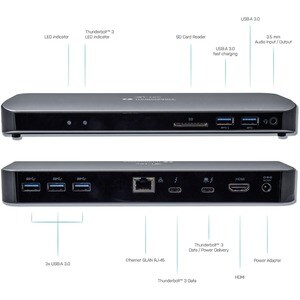 Docking station i-tec USB Type-C per Computer portatile, Monitor - 65 W - 5 x Porte USB - 4 x USB 3.0 - USB di tipo C - Re