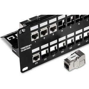 TRENDnet 24 Port(s) Blank Patch Panel - 2U High - Rack-mountable