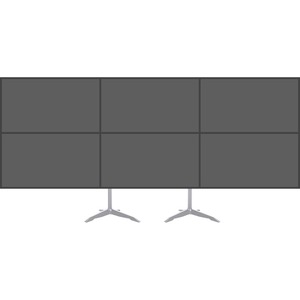 ITB - opzione tripla riga aggiuntiva per MB1312, per monitor da 24" a 32", VESA max 100x100