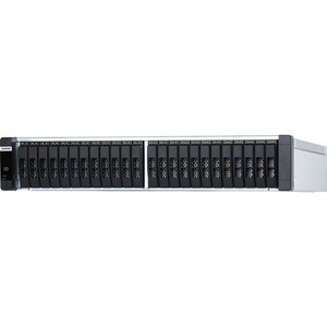 QNAP Enterprise ZFS NAS ES2486DC-2142IT-96G 24 x Gesamtzahl Einschübe SAN/NAS-Speichersystem - 4 GB Größe Flash-Speicher X