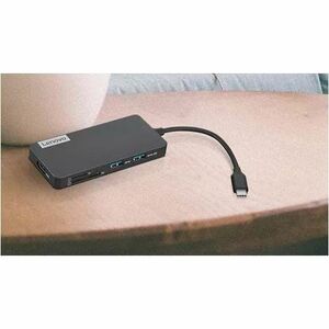 Lenovo USB Type C Docking Station for Notebook - Charging Capability - Memory Card Reader - microSD (TransFlash), SD - 15 