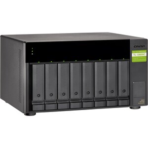 Box esterno per unità disco QNAP - USB 3.1 (Gen 2) tipo C Host Interface Desktop - 8 x Disco rigido supportato - 8 x Allog