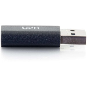 C2G USB C to USB Adapter - SuperSpeed USB Adapter - 5Gbps - F/M - 1 x Type C Female USB - 1 x Type A Male USB - Black