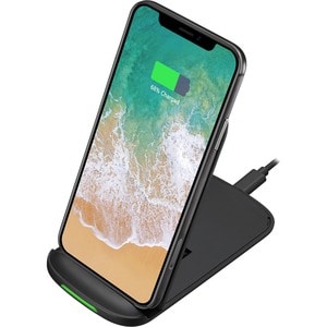 Adesso 10W Max Qi-Certified 2-Coil Foldable Wireless Charging Stand - 5 V DC Input - Input connectors: USB - Overcharge Pr