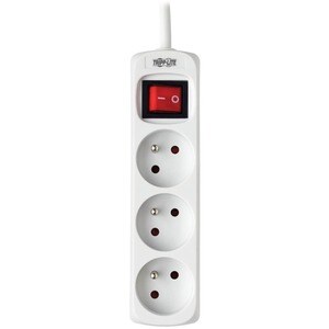 Tripp Lite by Eaton 3-Outlet Power Strip - French Type E Outlets, 220-250V AC, 16A, 1.5 m Cord, Type E Plug, White - Frenc