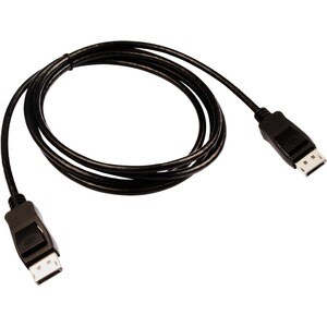 Câble A/V V7 V7DPPRO-2M-BLK - 2,01 m DisplayPort - Cable for Périphérique audio/vidéo, PC, Moniteur, Projecteur - 1er bout