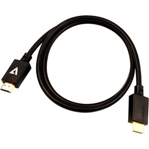 Câble A/V V7 V7HDMIPRO-1M-BLK - 1,01 m HDMI - Cable for Périphérique audio/vidéo, PC, Moniteur, HDTV, Projecteur - 1er bou