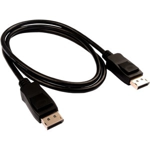 V7 V7DPPRO-1M-BLK 1 m DisplayPort AV-Kabel für Audio-/Video-Gerät, PC, Monitor, Projektor - Erster Anschluss: DisplayPort 