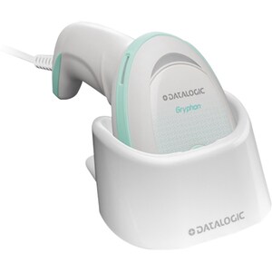 Datalogic Gryphon GM4500-HC Handheld Barcode Scanner Kit - Cable Connectivity - White - 1D, 2D - Imager