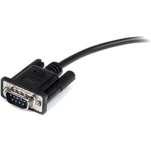 StarTech.com 1m Black Straight Through DB9 RS232 Serial Cable - M/F - First End: 1 x 9-pin DB-9 RS-232 Serial - Male - Sec