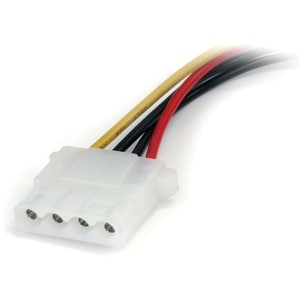 StarTech.com Adapter Cord - 15.24 cm - For Hard Drive - Serial ATA / LP4 - Black - 1 Pcs