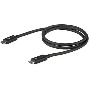 StarTech.com 0.8m/2.7ft Thunderbolt 3â€¯to Thunderbolt 3 Cable - 40Gbps - Certified TB3 - USB C Compatible - Active - 100W