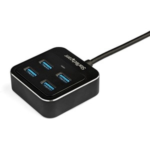 StarTech.com USB Hub - USB Type C - External - Black - UASP Support - 4 Total USB Port(s) - 4 USB 3.1 Port(s)