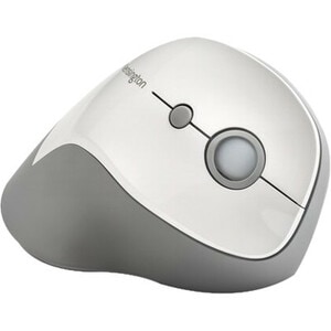 Kensington Pro Fit Ergo Vertical Wireless Mouse - Wireless - Radio Frequency - 2.40 GHz - Grey - USB - 1600 dpi - Scroll W