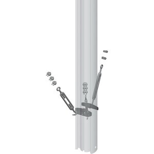 Vogel's Connect-it PUA 9504 Mounting Adapter Kit für Stange - Silber