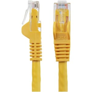 StarTech.com 1.5m CAT6 Ethernet Cable - Yellow Snagless Gigabit - 100W PoE UTP 650MHz Category 6 Patch Cord UL Certified W
