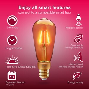 Lampadina a filamento LED innr - 4,20 W - 30 W Watt equivalenti alle lampadine a incandescenza - 230 V ca - 350 lm - Globe