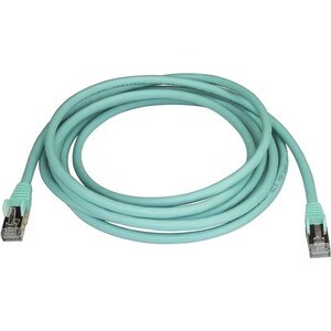 StarTech.com 7m CAT6a Ethernet Cable - 10 Gigabit Category 6a Shielded Snagless 100W PoE Patch Cord - 10GbE Aqua UL Certif
