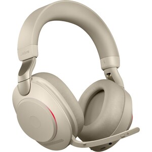 Jabra Evolve2 85 Wireless Over-the-head Stereo Headset - Beige - Binaural - Supra-aural - Bluetooth