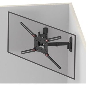 Barkan Wall Mount for Curved Screen Display, Flat Panel Display - Black - 1 Display(s) Supported - 13" to 90" Screen Suppo