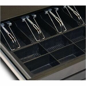 apg Soma ECD410 Cash Drawer - EUR 4 Bill - 8 Coin - 2 Media Slot - Steel - Black - 103 mm Height x 410 mm Width x 420 mm D